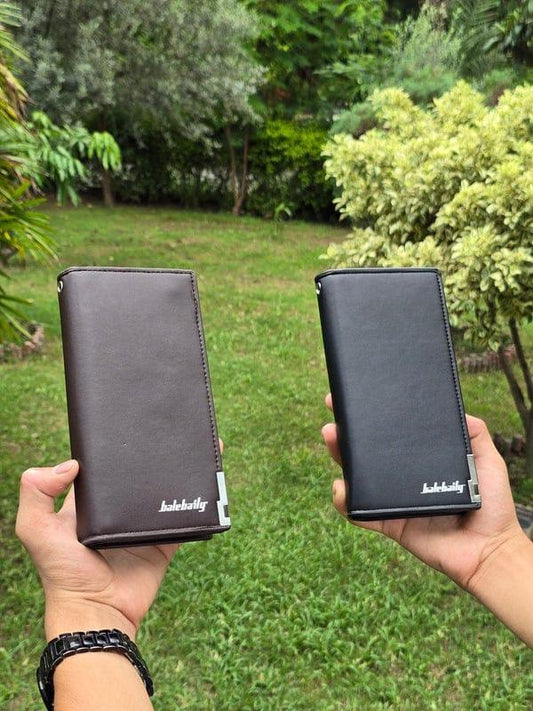 Leather Balbilary Long Wallet with free Card Holder