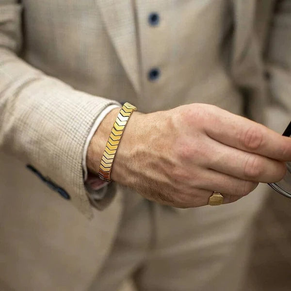 Stainless steel Arrow Gold Adjustable knotted Chain Bracelet Pack of 3