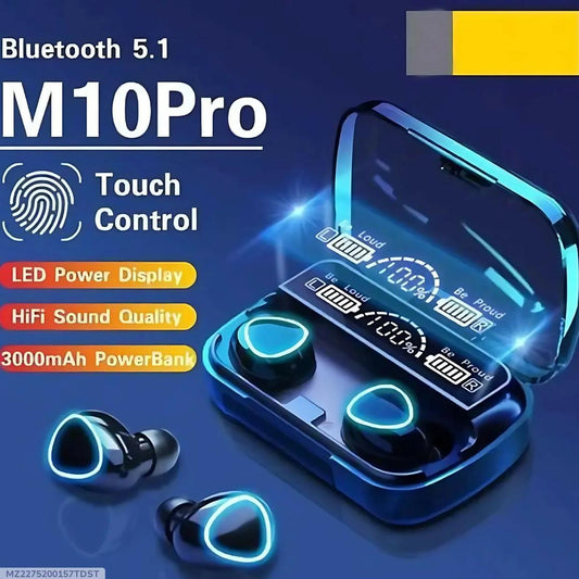 Original M10 Pro TWS Wireless Bluetooth Earbuds