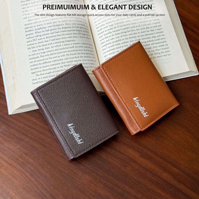 Wallet for Men & Women with Cash Pocket 10 Card Slots and Hidden Compartments