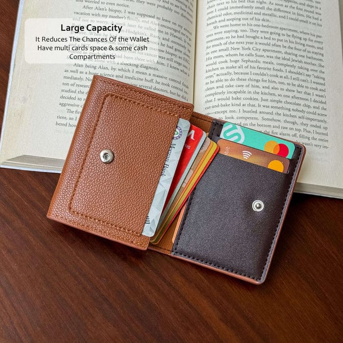 Wallet for Men & Women with Cash Pocket 10 Card Slots and Hidden Compartments