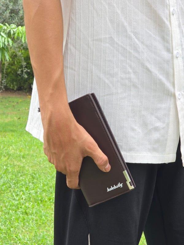 Leather Balbilary Long Wallet with free Card Holder