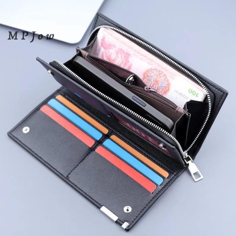 Leather Balbilary Long Wallet with free Card Holder