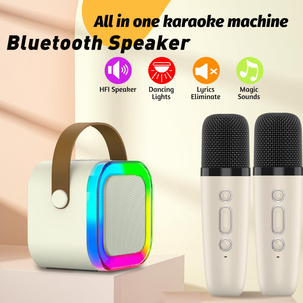 Bluetooth Speaker System with 1 Wireless Mic